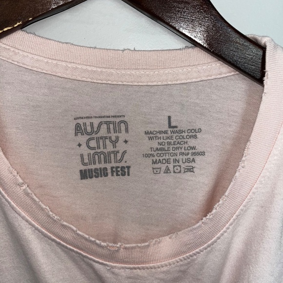 Austin City Limits Pink Tee, Large - Picture 2 of 3